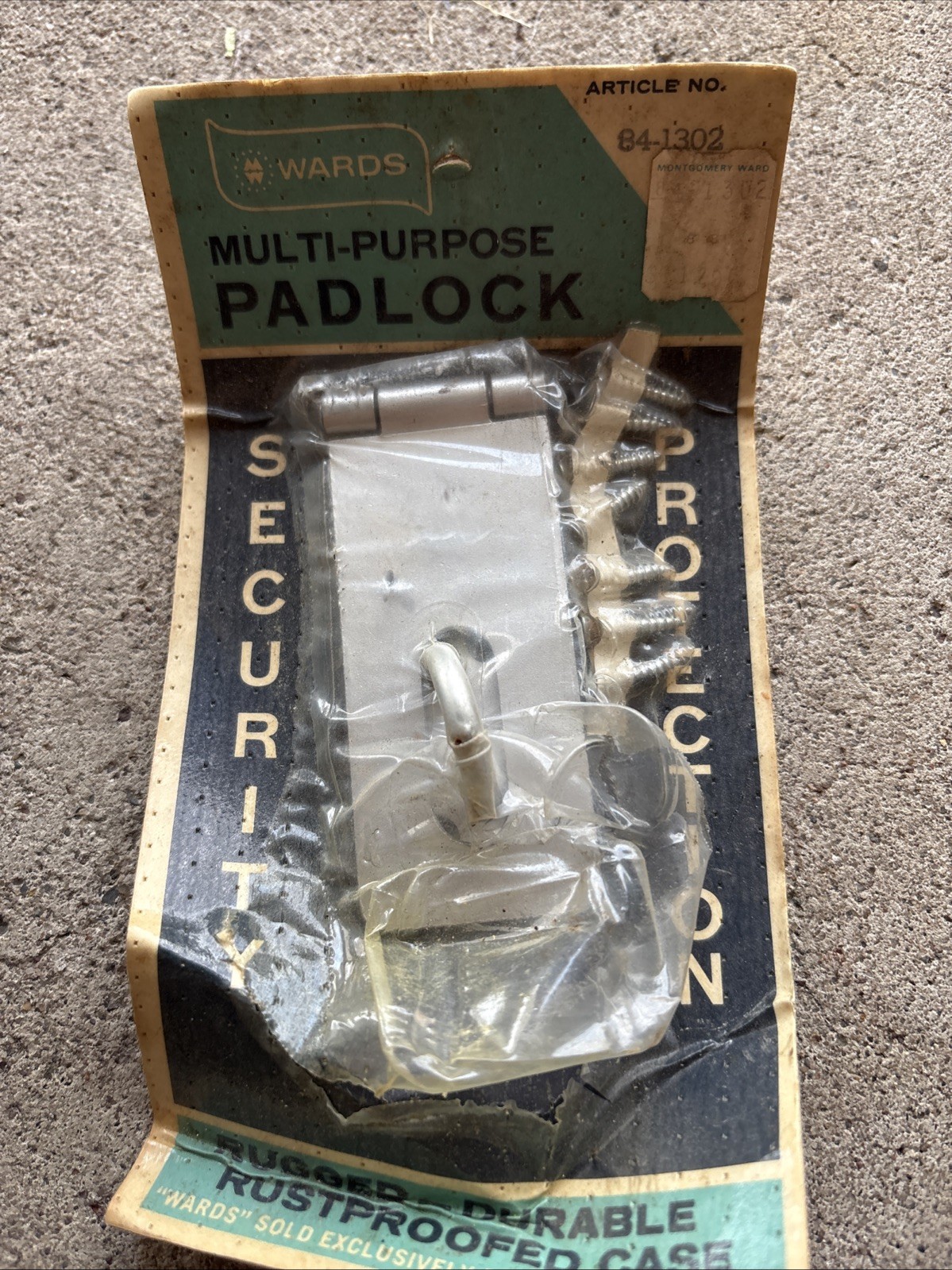 Wards Multi-purpose Pad Lock Open Package New 84-1302
