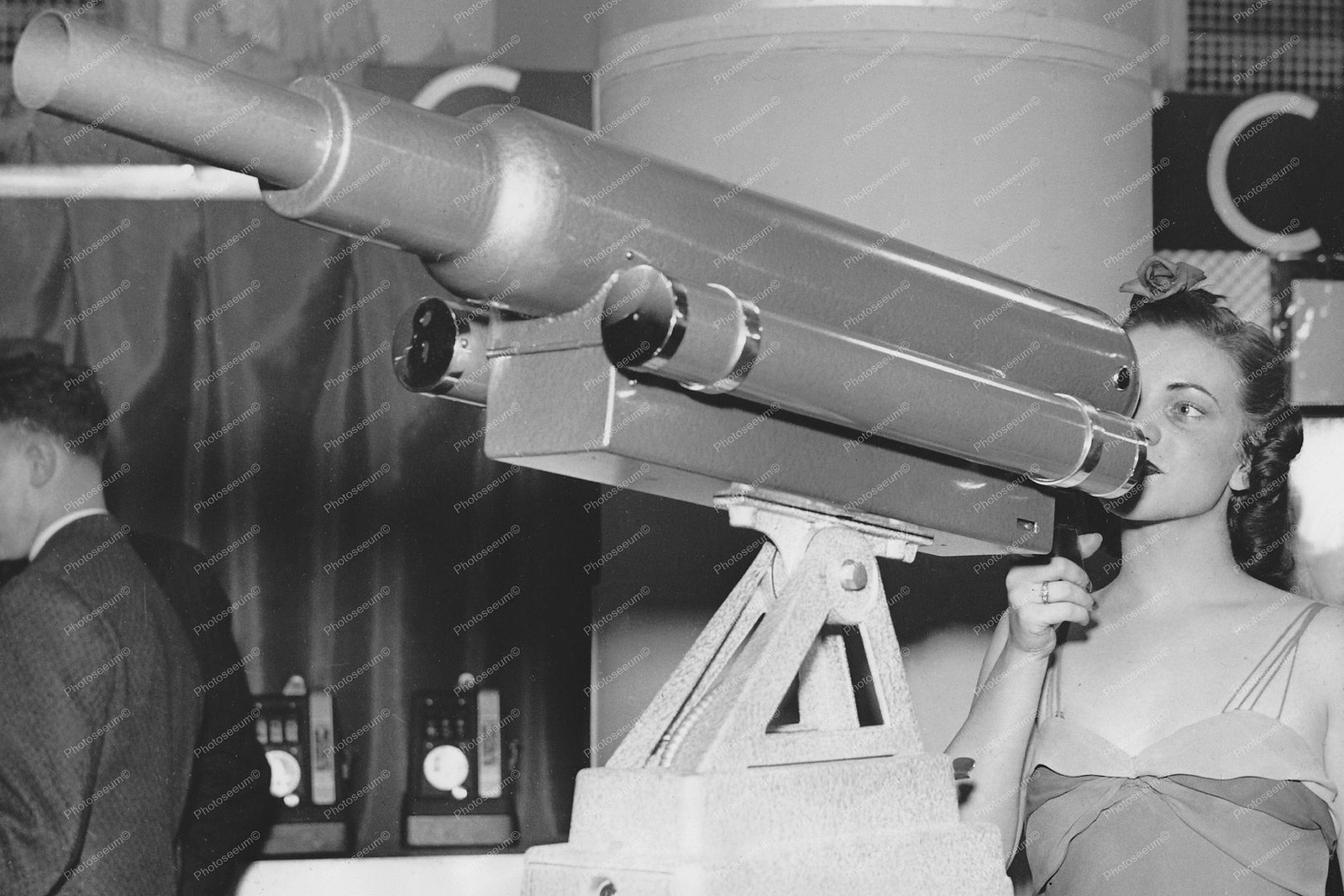 Arcade Anti Aircraft Gun Game 1930 Vintage 8x12 Reprint Of Old Photo