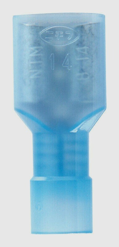 Jandorf Terminal FEMALE DISCONNECT 5pk BLUE 16-14 Ga 0.25" Nylon Insulated 60867