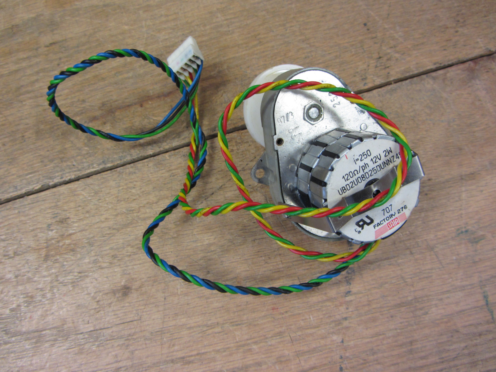 SAIA UBD2408D25DUNNZ49 I-250 12V 2W Stepper Motor Used CSQ