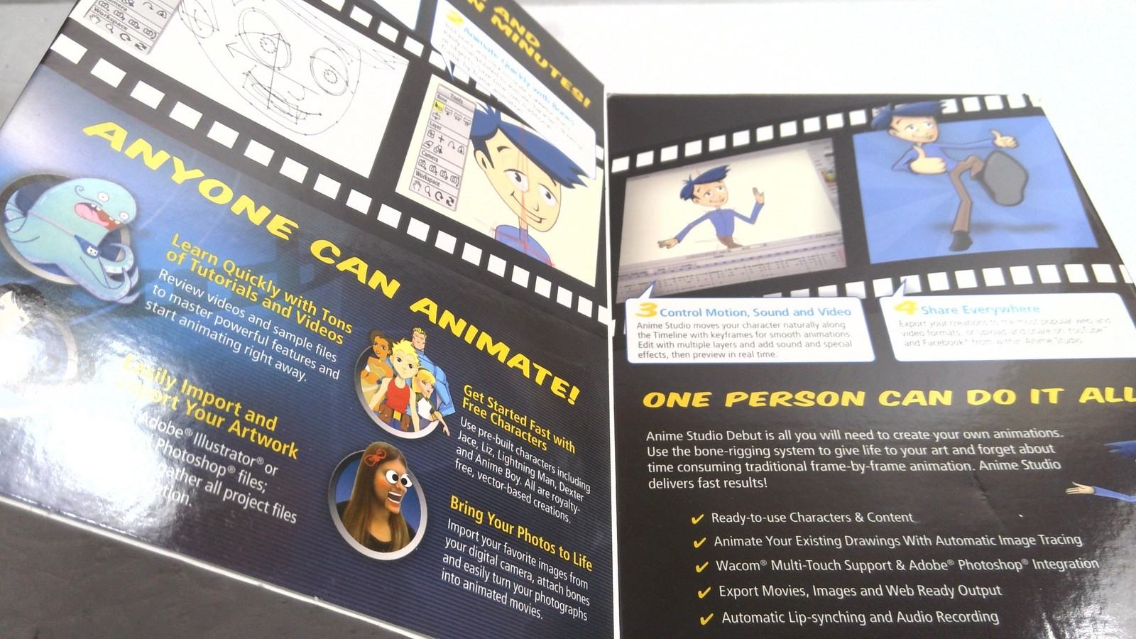 Smith Micro Anime Studio Debut 9 Animation Software Windows Mac Cartoon Maker