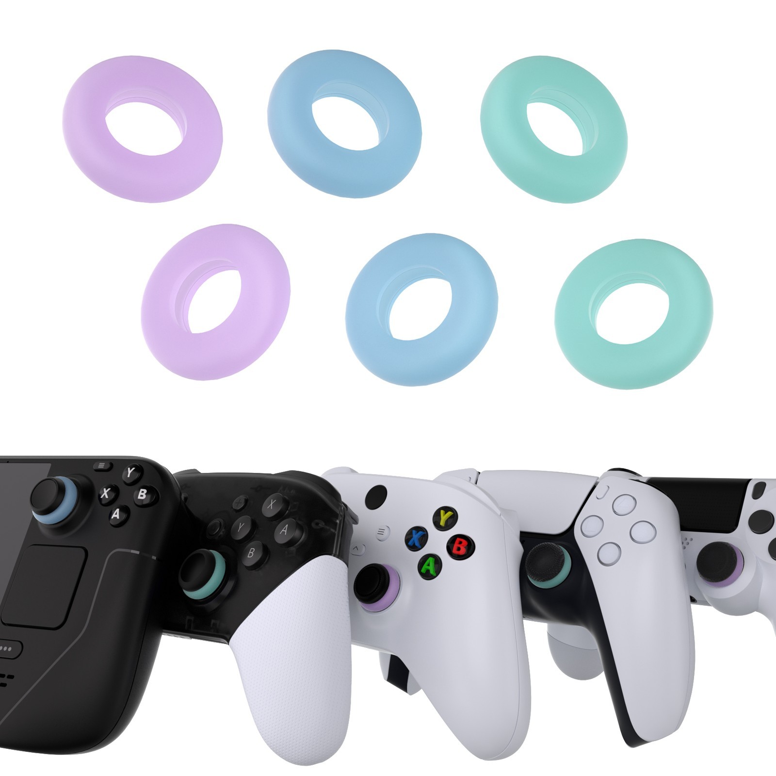 6 PCS Precision Rings | Aim Assist Motion Control for PS5/PS4, for Xbox
