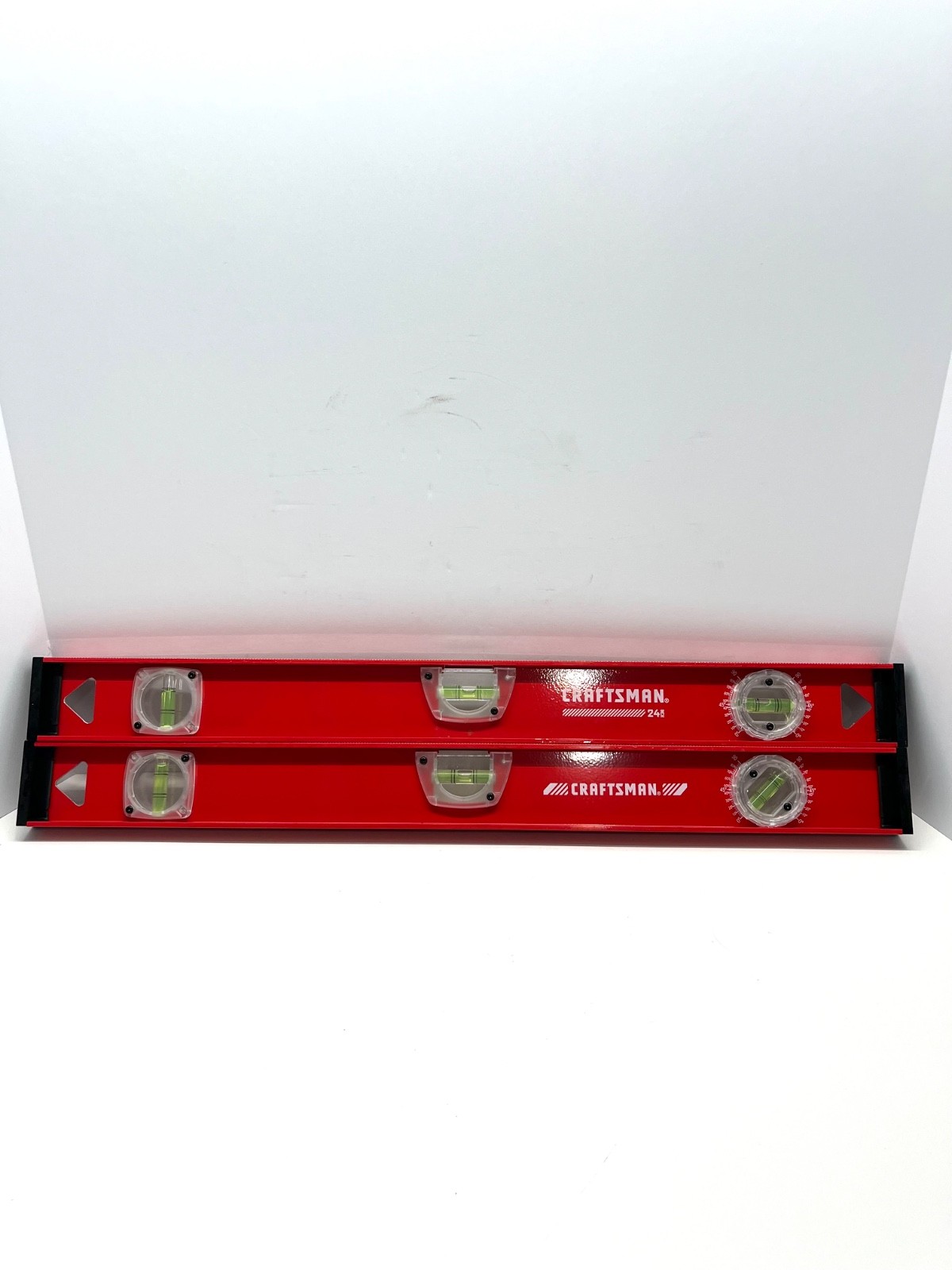 NEW 2pk CRAFTSMAN Aluminum 24", Rotating Vial I-Beam, Triple Level, CMHT82344