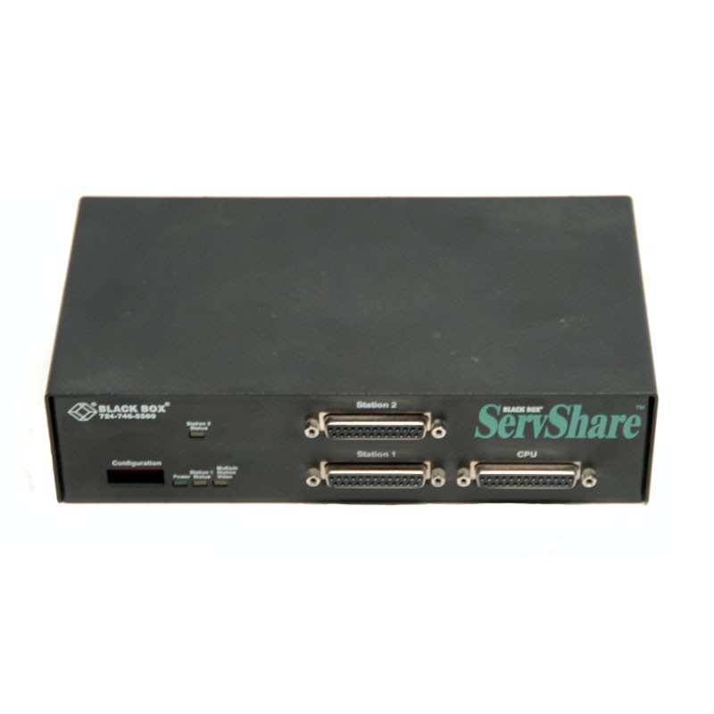 Black Box KV752A ServShare 2-Port KVM ServSwitch w/ DB25 Female Connectors