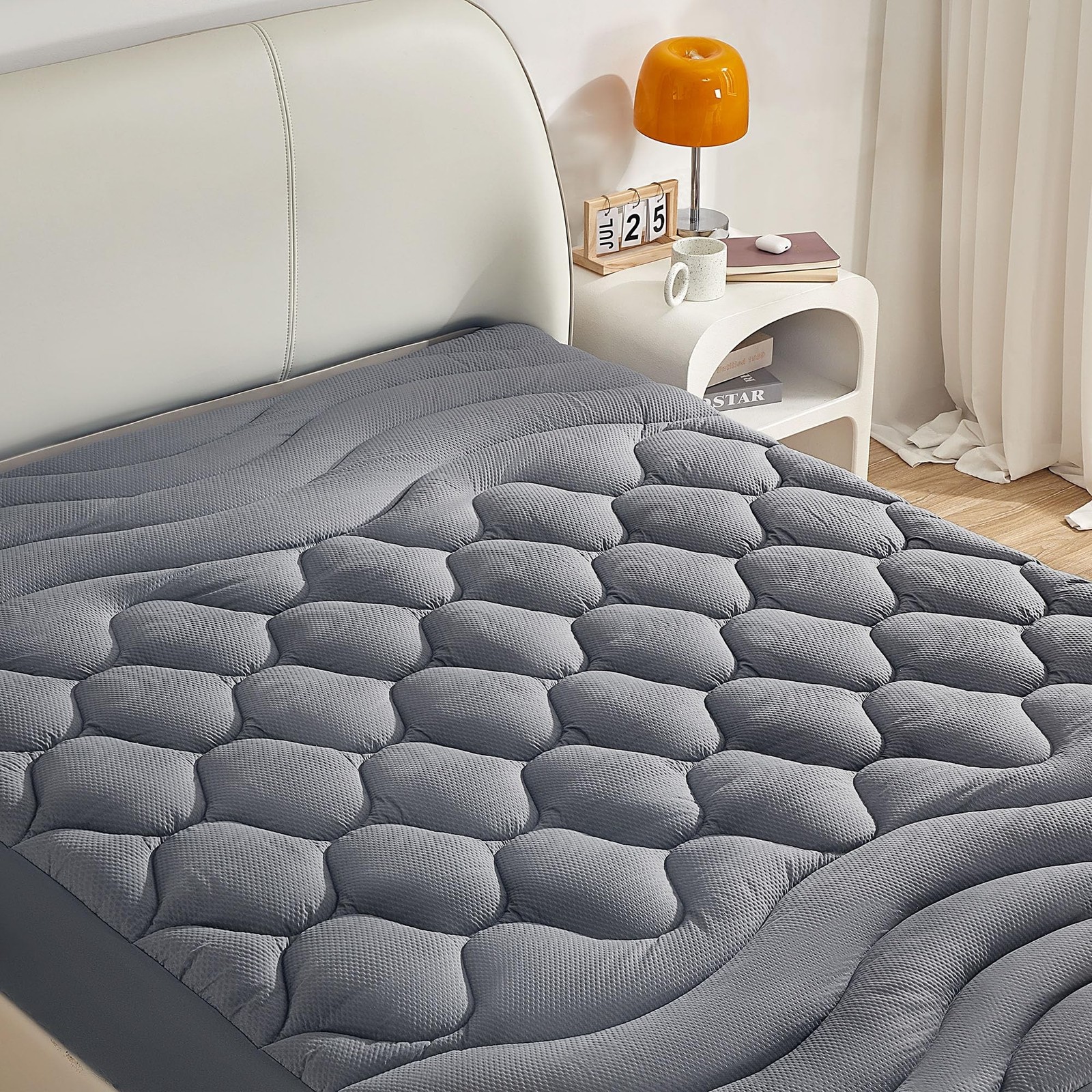 Sonive California King Mattress Protector, Mattress Topper with 8-21" Deep Po...