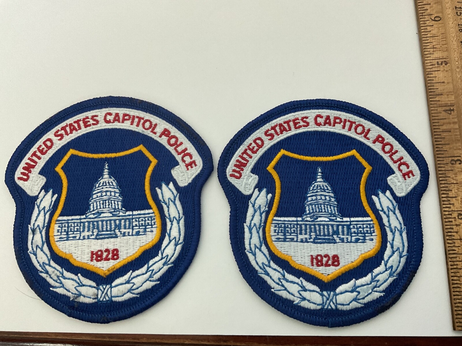 UNITED STATES CAPITAL 1828 POLICE COLLECTORS PATCH SET FULL SIZE NEW