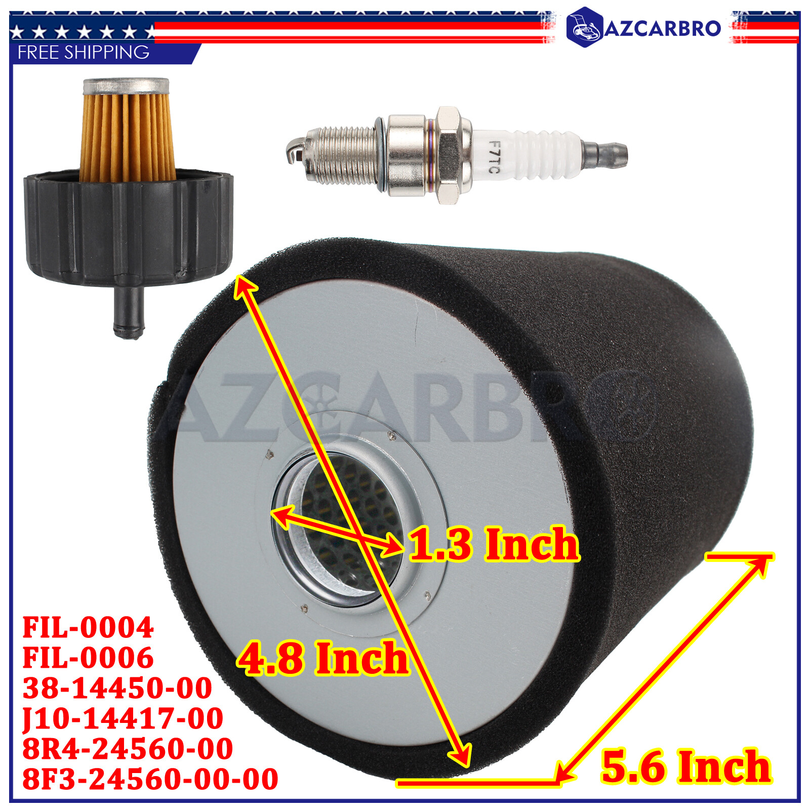 For Yamaha J38-14450-00 Air Filter Replacement ~NEW~ 56 4897-3