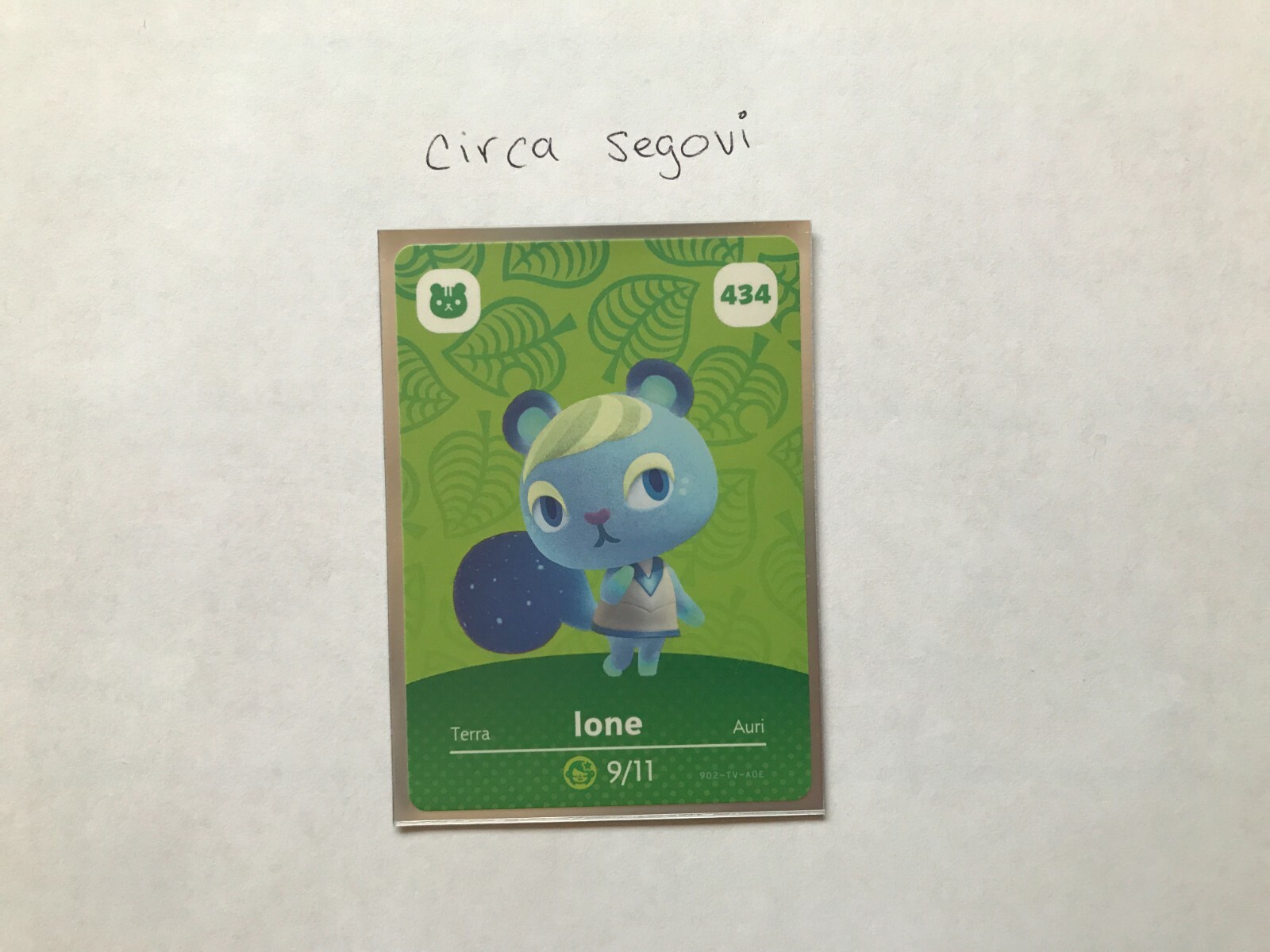 Ione - Official amiibo card - Nintendo Animal Crossing Series 5 amiibo