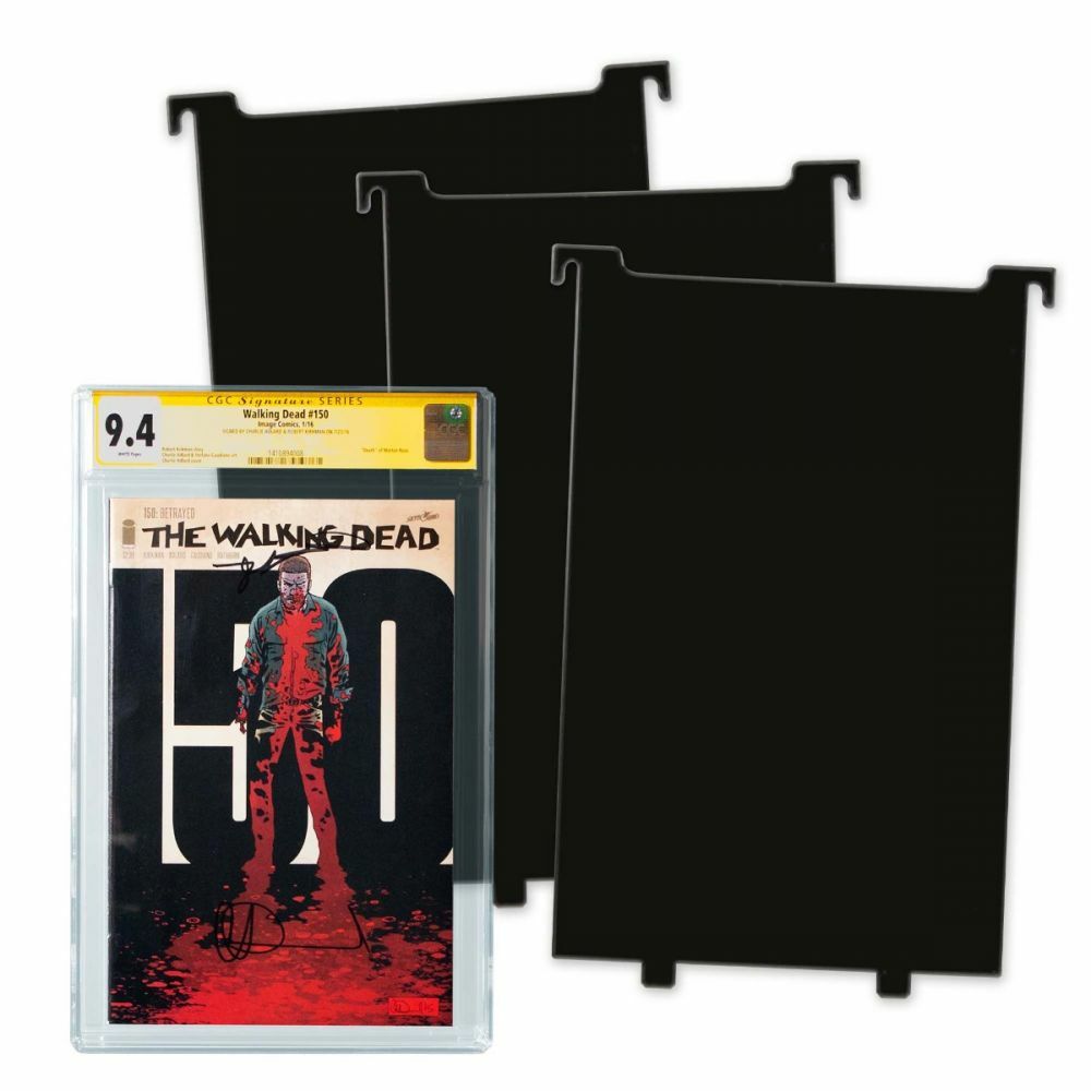 BCW Comic Book Black Extra Partitions For Graded Bins Plastic Storage 2 Packs