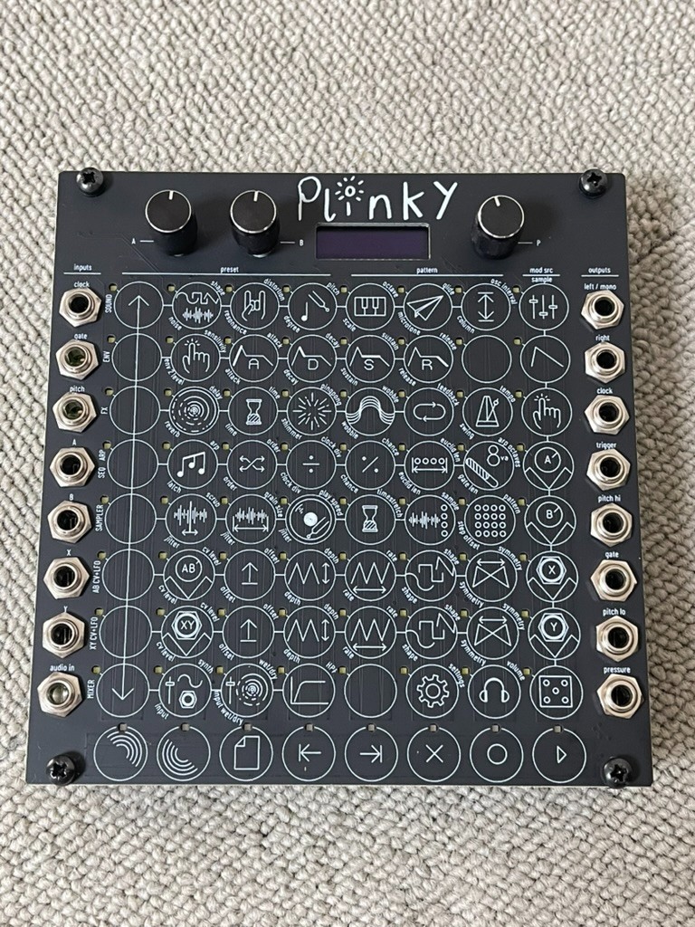 Plinky Synth Polyphonic Touch Synthesizer Eurorack Modular Tested & Working Used