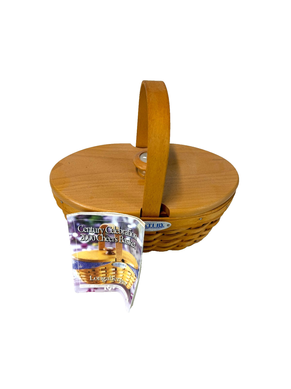 2000 Longaberger Century Celebration Cheers Basket w/Protector & Lid