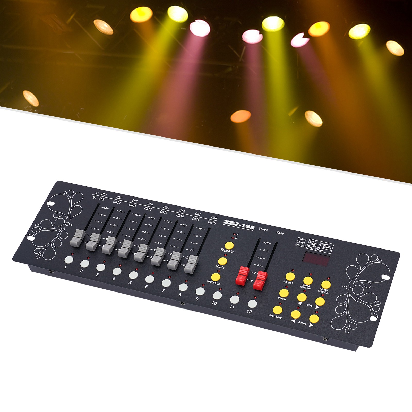 DMX512 192 Channels Operator Console Controller For DJ Stage Lighting DJ Party