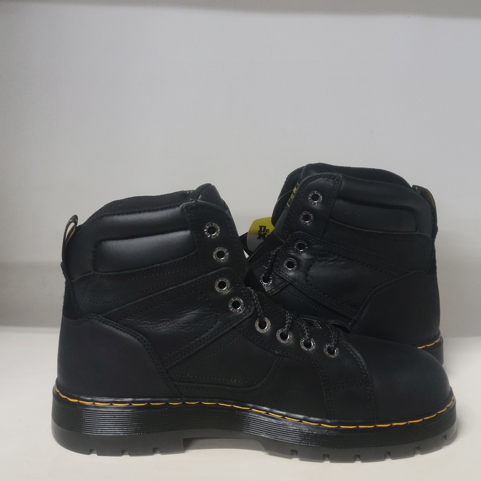 Dr Martens Duct Steel Toe Boot Black Mens Size 12M