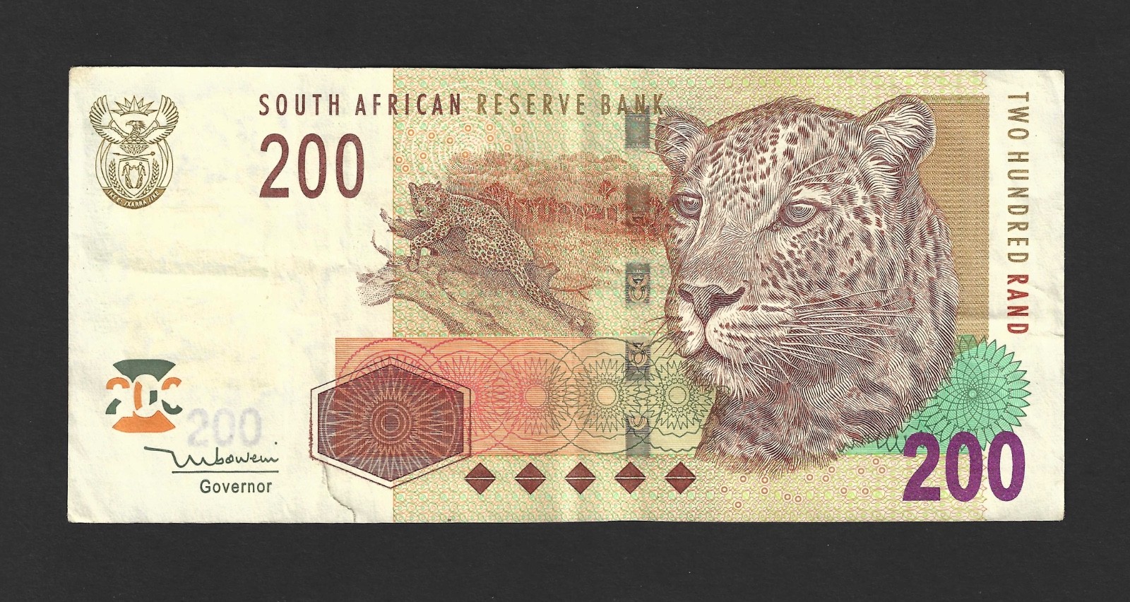 SOUTH AFRICA: 1 x 200 South African Rand Banknote. AP 1724236E. #N501