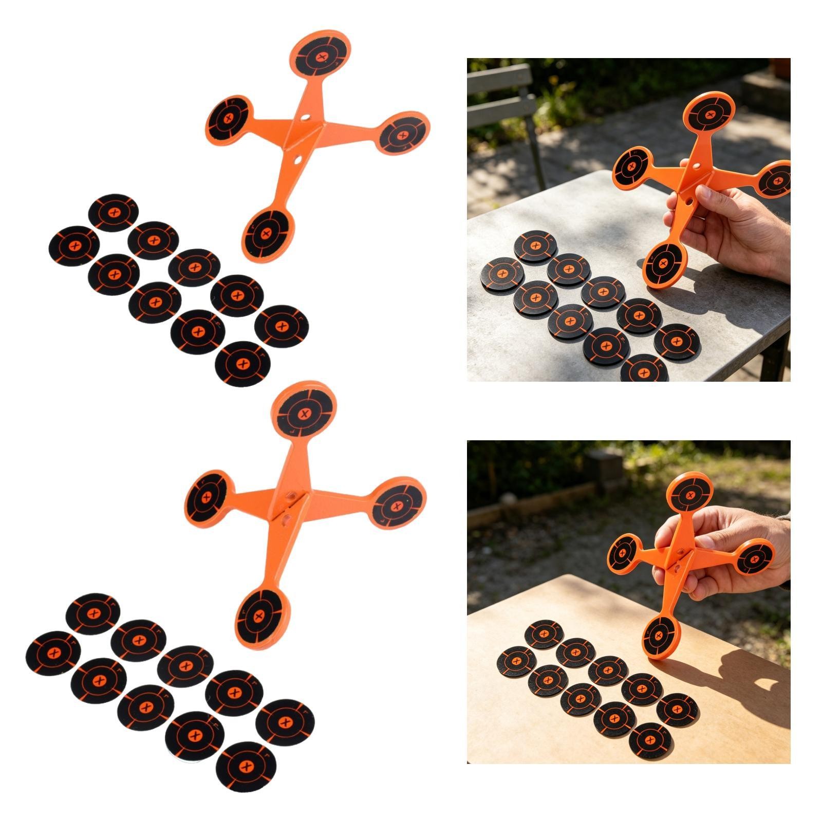 Flip Roller Target with Targeting Papers Compact Lightweight Portable Training