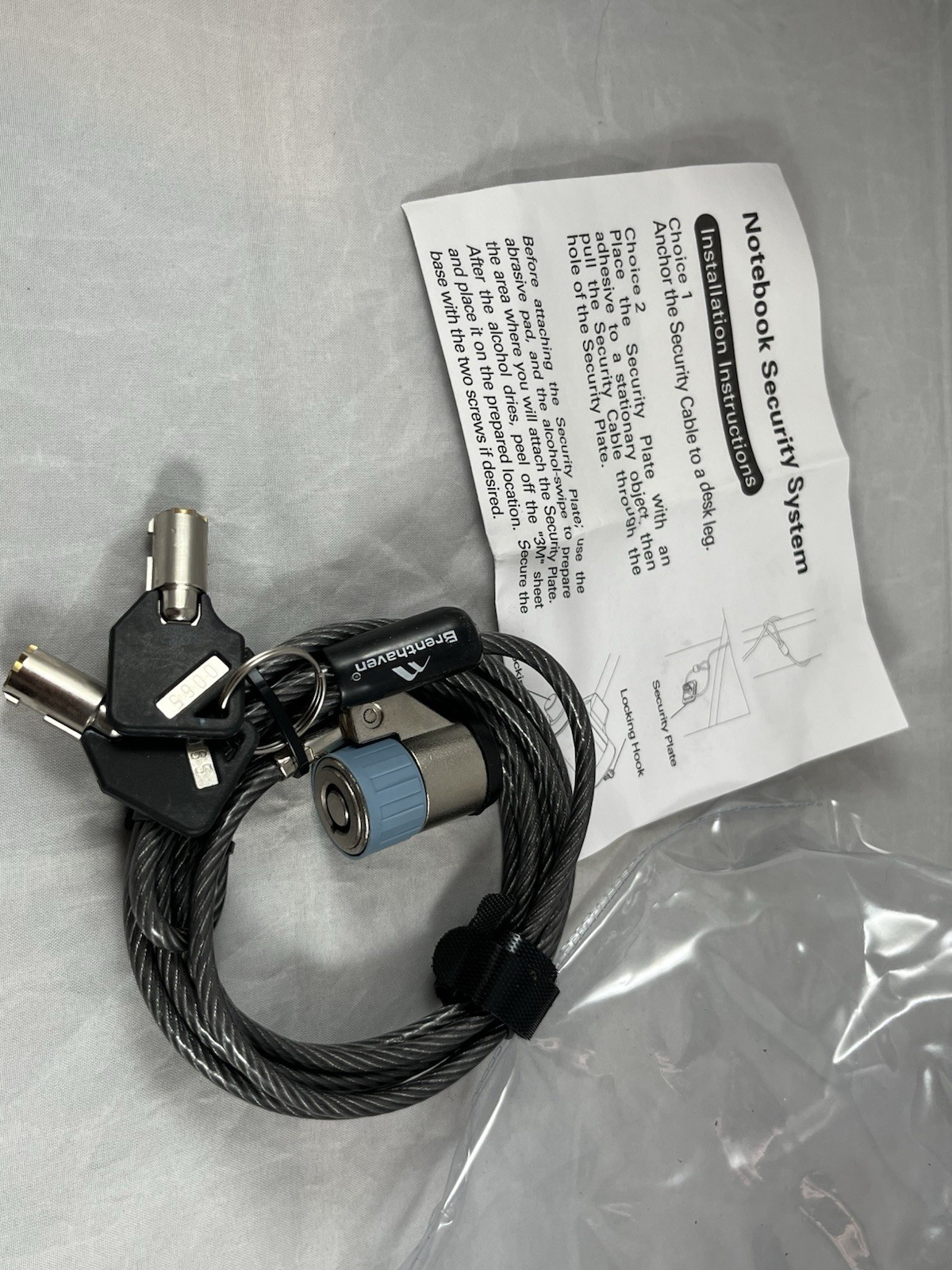 New Notebook Laptop Computer Lock Security Security Lock Cable Chain With Keys