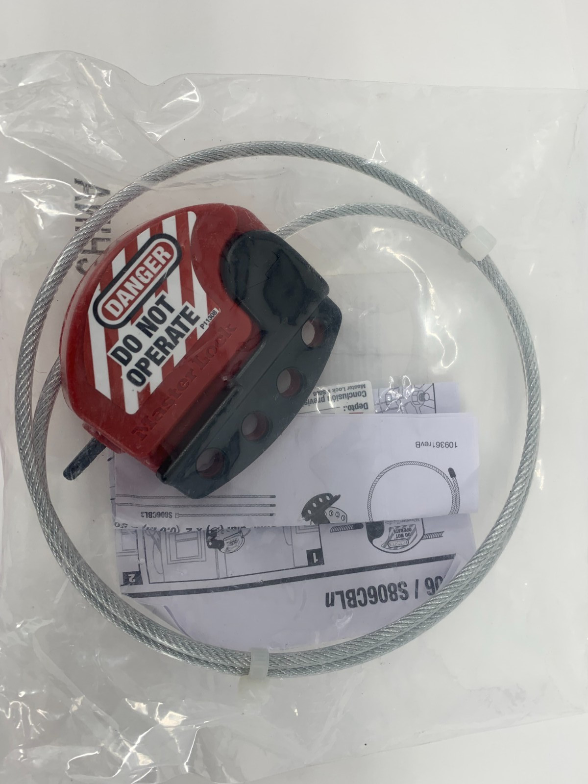 Master Lock 39L528 S806CBL3 Polyurethane Cable Lockout