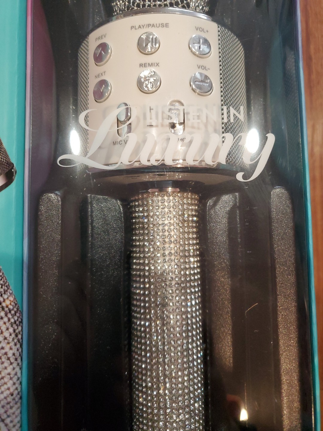 Bluetooth Glitter Karaoke Microphone-brand New