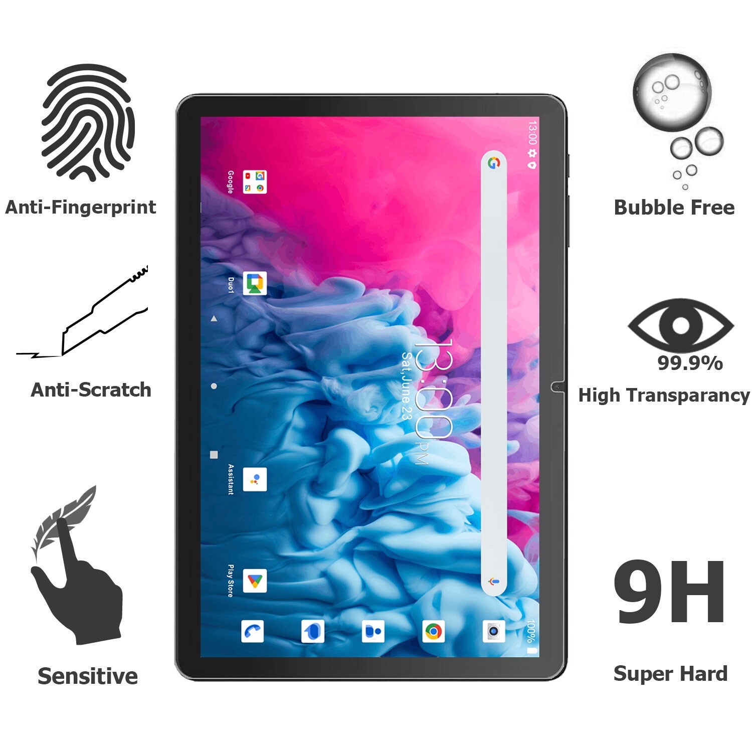 (2 Pack) Sky Pad 10Max Screen Protector Tempered Glass for SKY PAD 10 MAX Tablet
