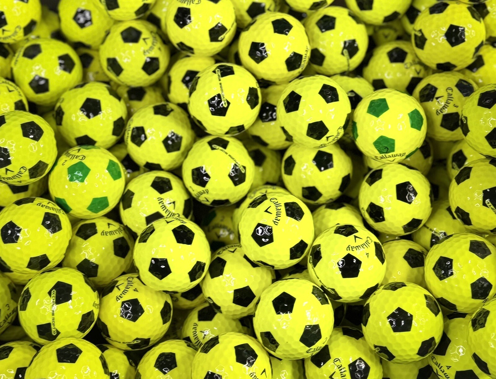 48  Callaway Truvis Yellow Golf Balls Mint 5A *Free Shipping*