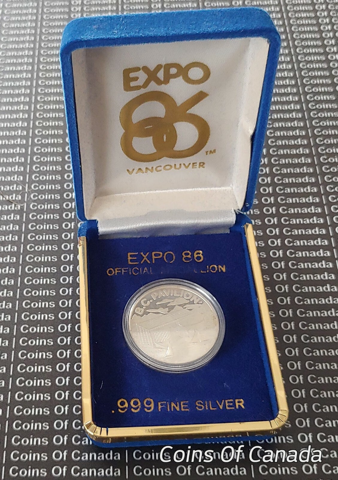 1986 Expo 86 Fine Silver Medallion  BC Pavillion Vancouver Canada #coinsofcanada