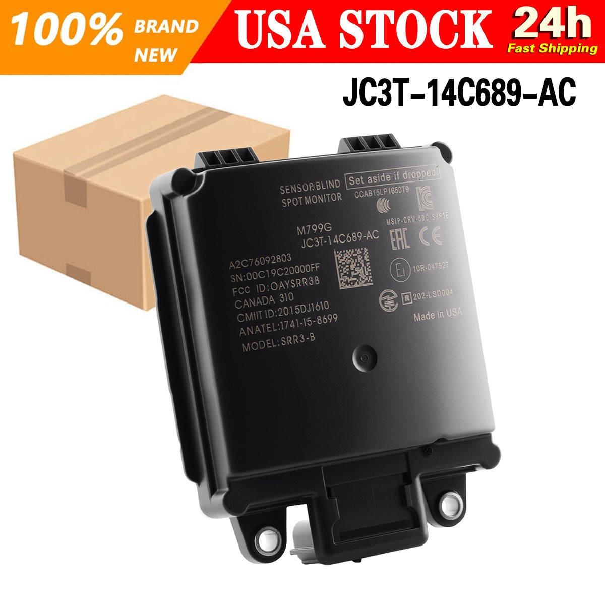 For Ford F150 F250SD F350SD PICKUP Sensor Blind Spot Monitor Module JC3T14C689AC