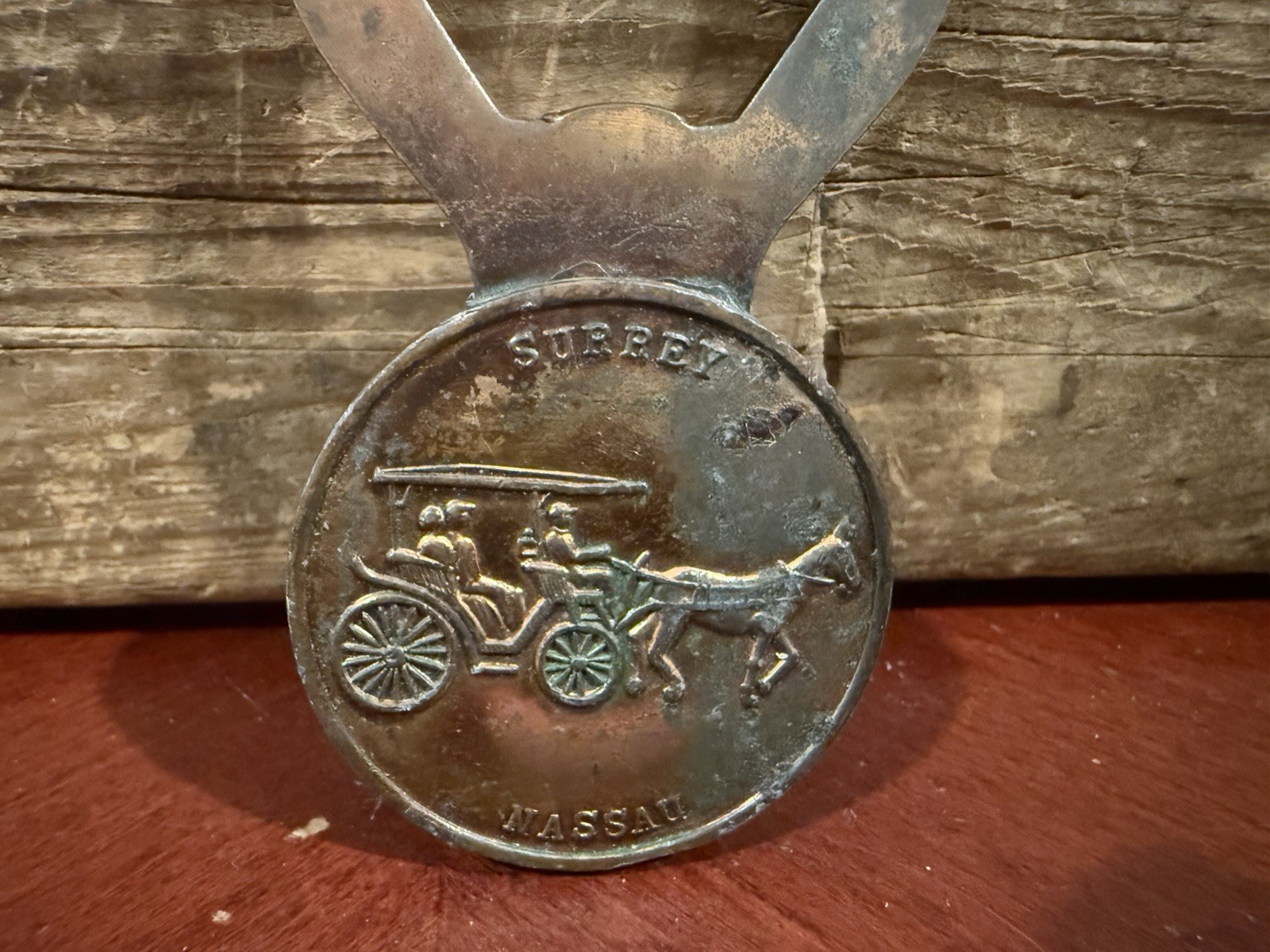 Vintage Solid Brass Double Sided Bottle Opener Nassau