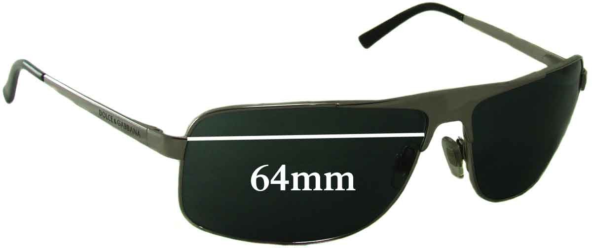SFx Replacement Sunglass Lenses fits Dolce & Gabbana DG2022 - 64mm Wide