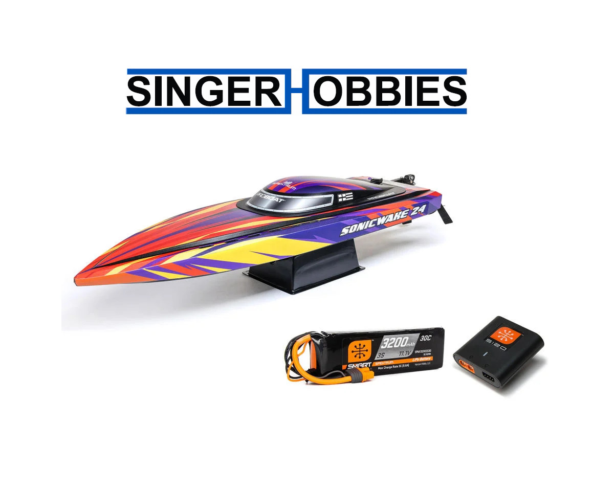 Pro Boat PRB-1992T1 Sonicwake 24" Self-Righting RTR Deep-V Brushless Boat w/LIPO