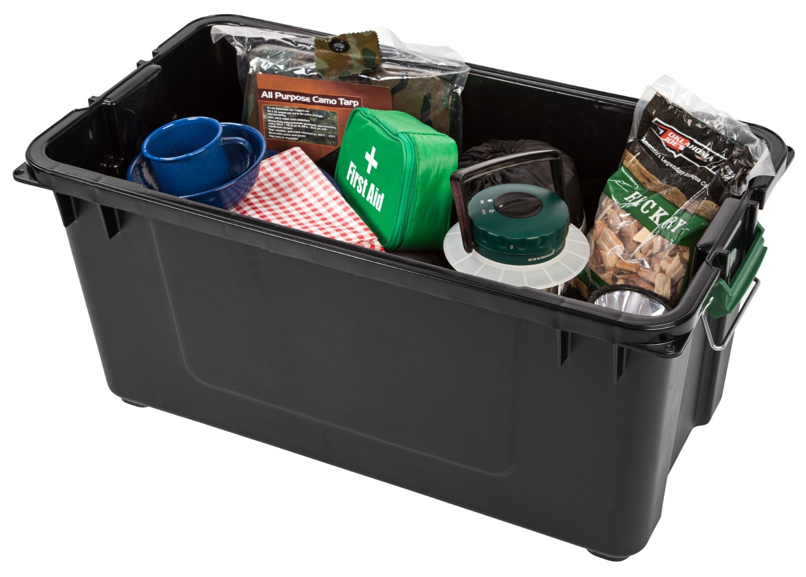 Remington 22 Gallon Plastic Storage Bin with Lid - 4-Pack Tote Container
