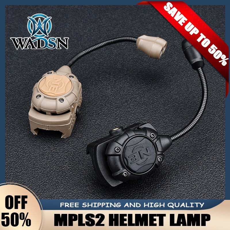 Tactical SWITCH MPLS Helmet Flashlight Rail Light IR Headlamp Signal Lights