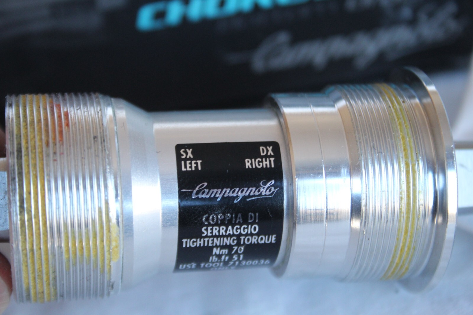 NOS Campagnolo Chorus Double Square Taper Bottom Bracket 102 MM BC Thread