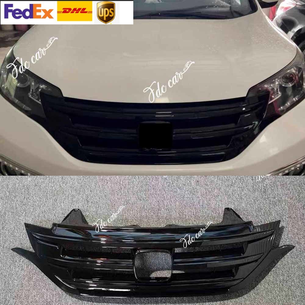 For 2012 2013 2014 Honda CRV CR-V Front Bumper Mesh Grill Vent Cover Black