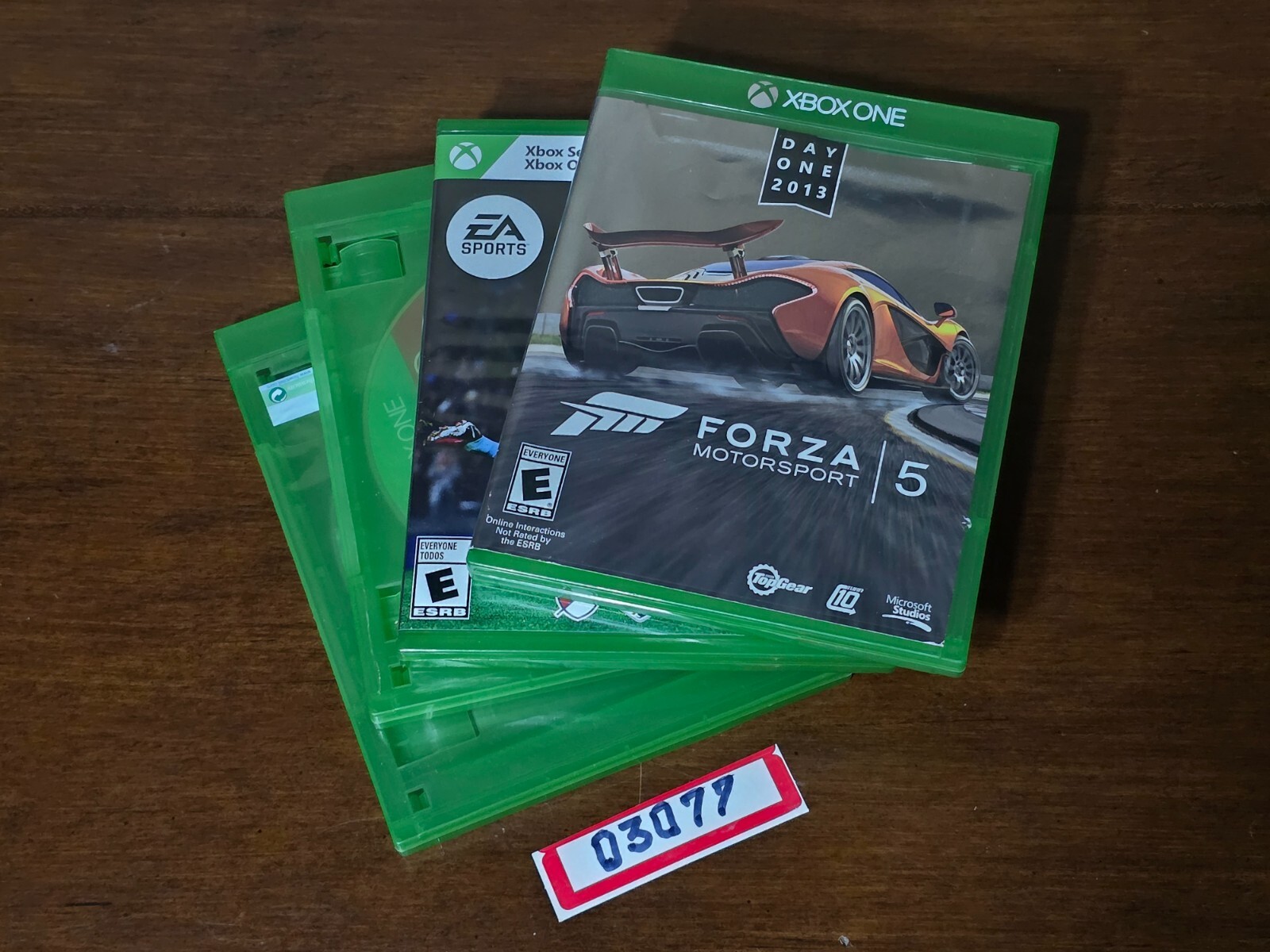 XBOX ONE  Games Lot of 4 FORZA MOTOSPORT 5, FC24, NHL 15, NBA LIVE 19