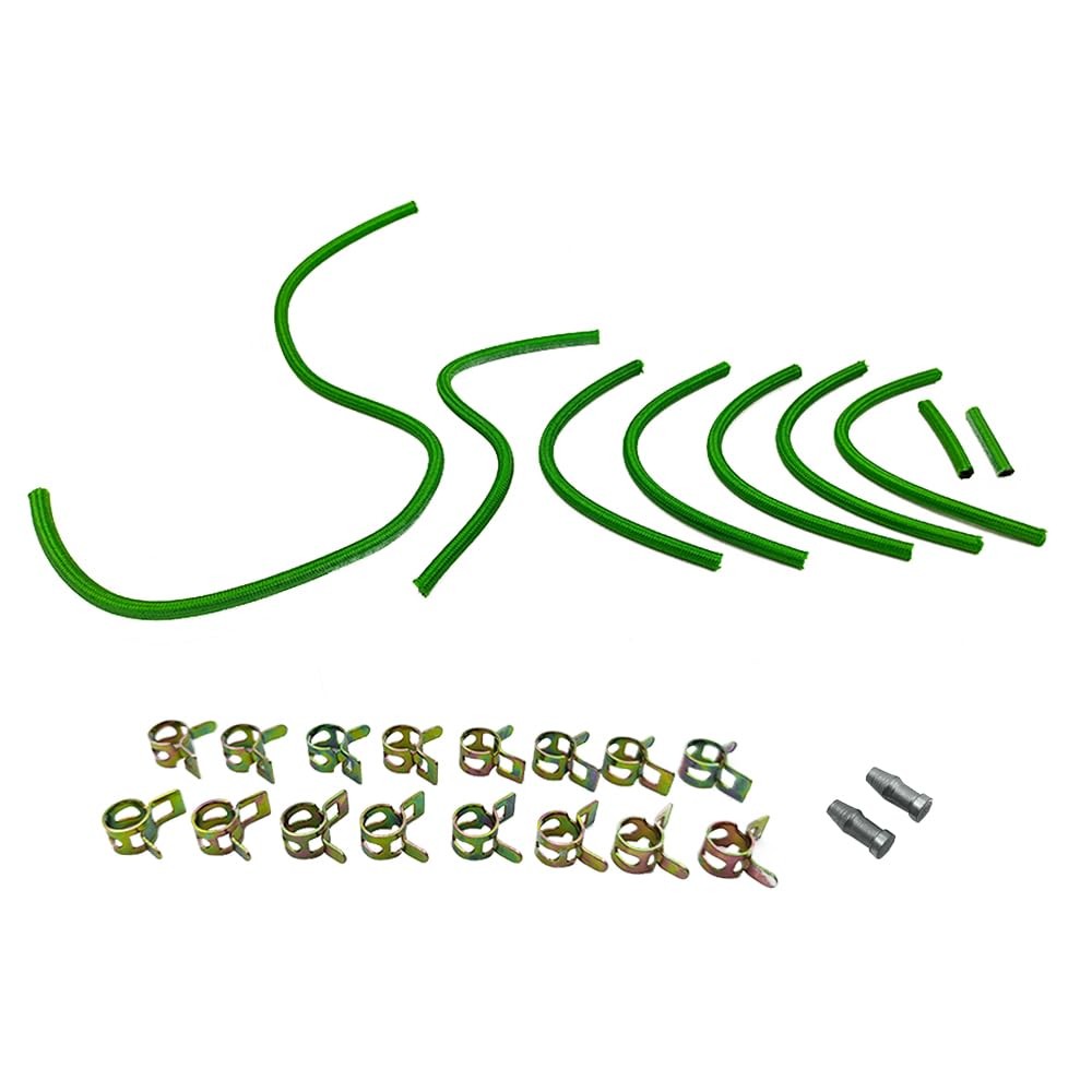 Lskioer Diesel Fuel Injector Return Line Kit, GM19001-VT, U19001-VT Green