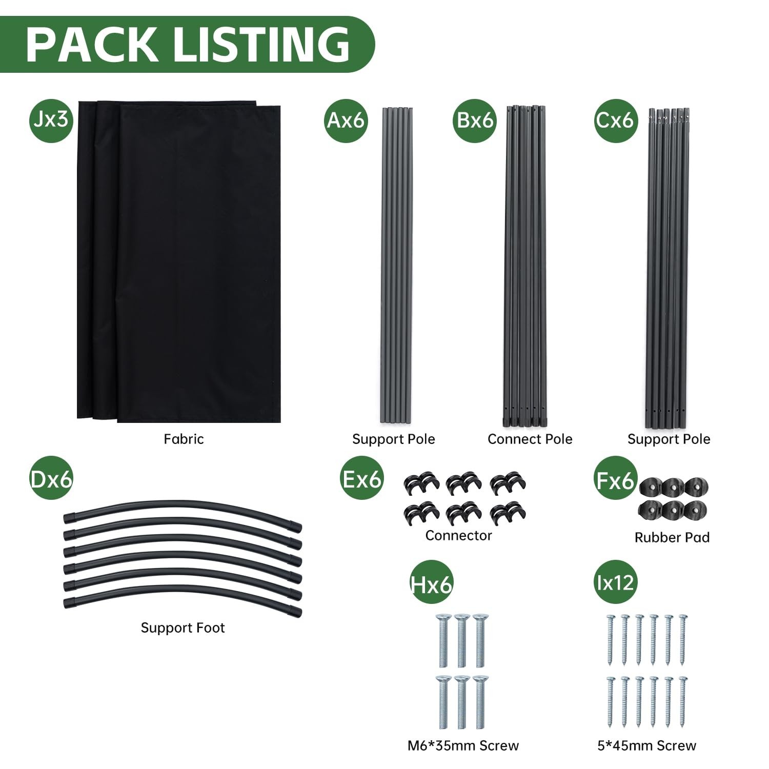 Room Divider Folding Privacy Screens, Portable Room Divider Panel 3 Panel Par...