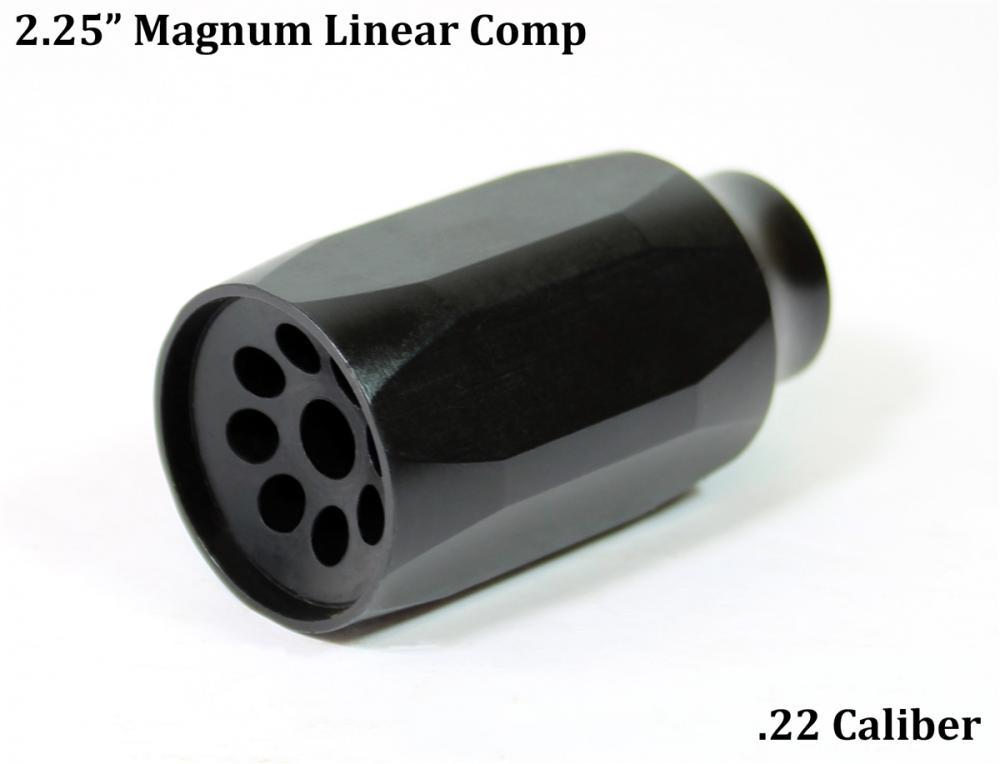 Kaw Valley Precision 2.25" Magnum Linear Comp - Black - 1/2x28