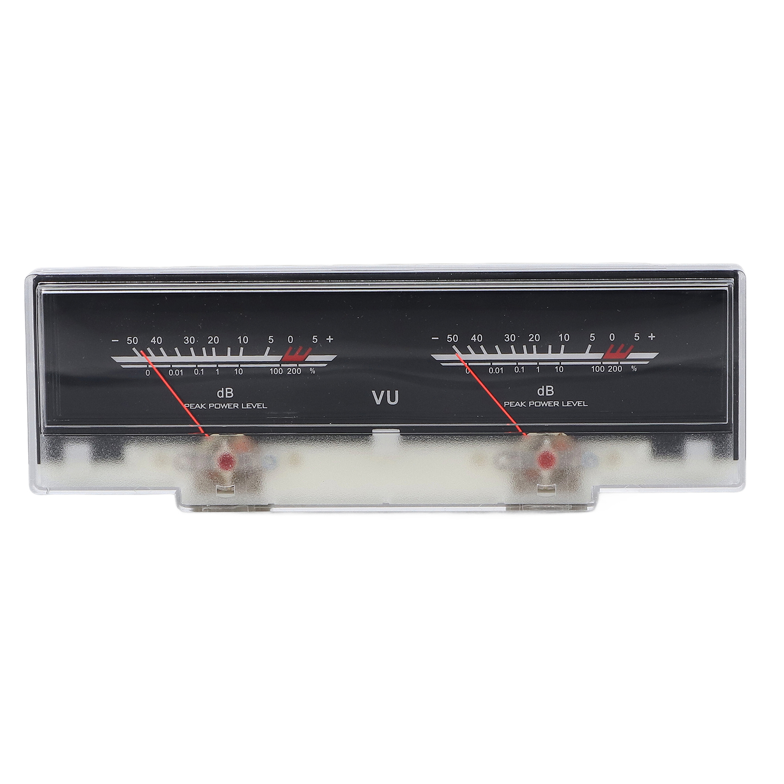VU Meter Easy Operation ABS White Backlit High Accuracy VU Meter