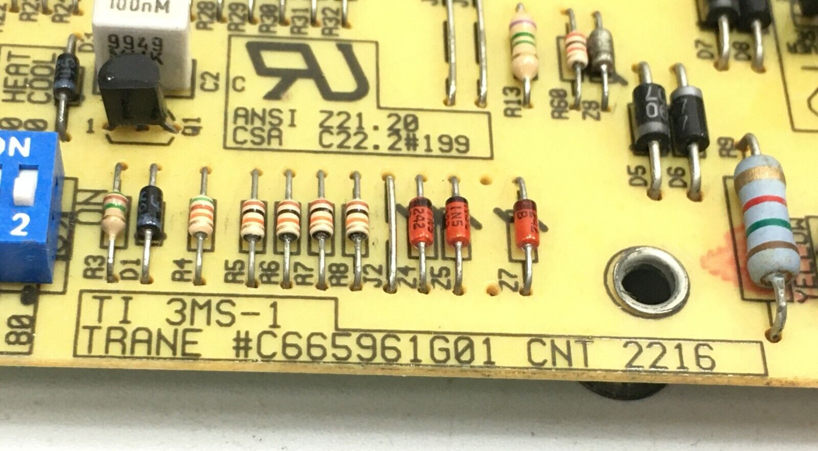 TRANE C665961G01 Control Circuit Board CNT2216 used #D82