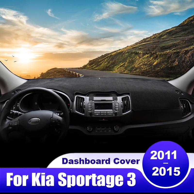 For 2011-2015 Kia Sportage Anti Glare Car Dashboard Cover Dash Mat Pad Carpet