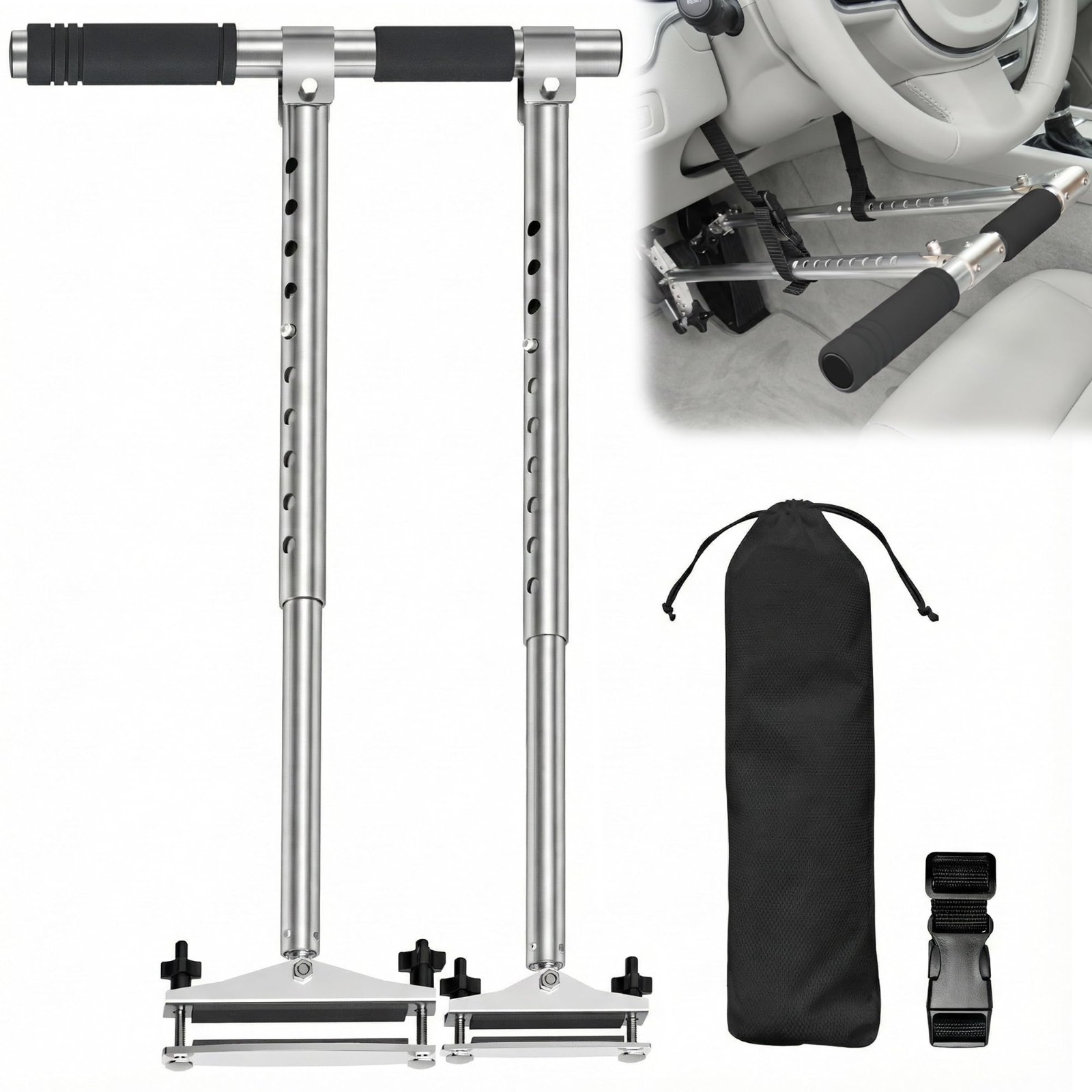 Portable Hand Controls for Disabled Drivers - Assistive Device for Injury & Hand