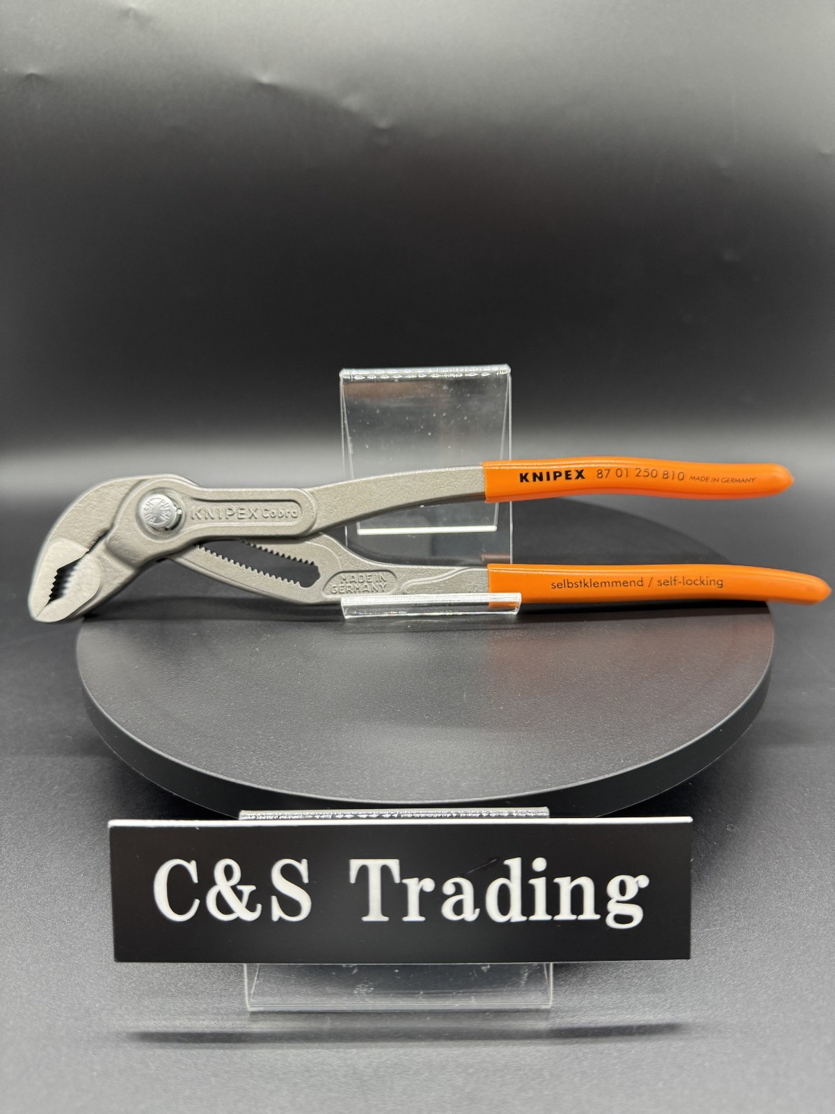 Knipex 8701-250B10 Cobra Water Pump Pliers 250mm Limited Edition Orange