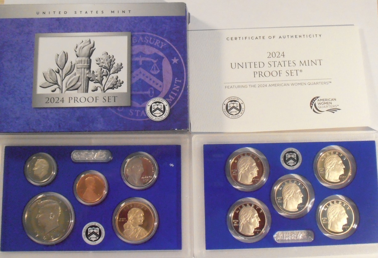 2024 S US Mint 10-Coin Proof Set W/ Box & COA, 24RG