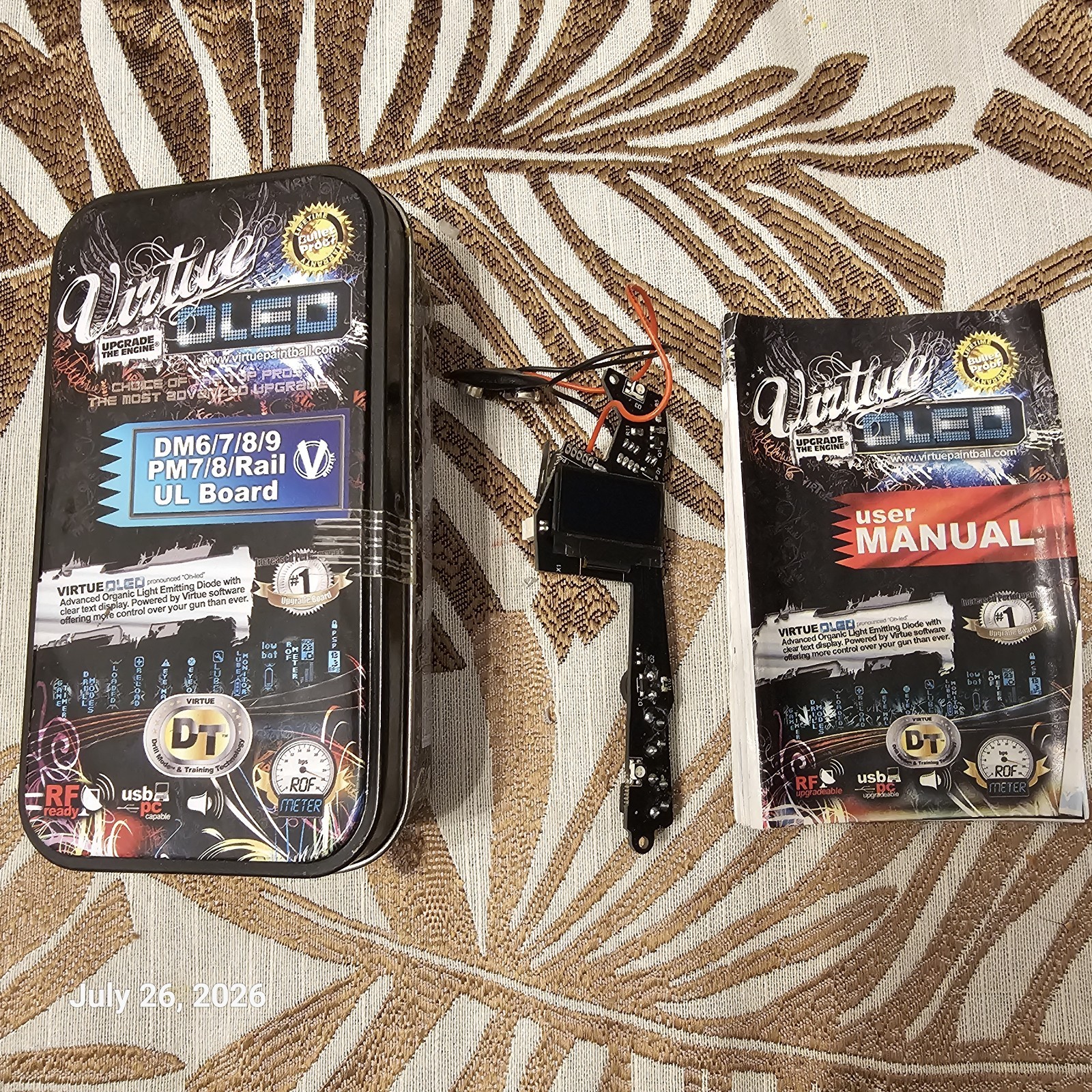 Virtue Board OLED Dye Dm6 7 8 9 Pm7 8 Rail UL Ultralite