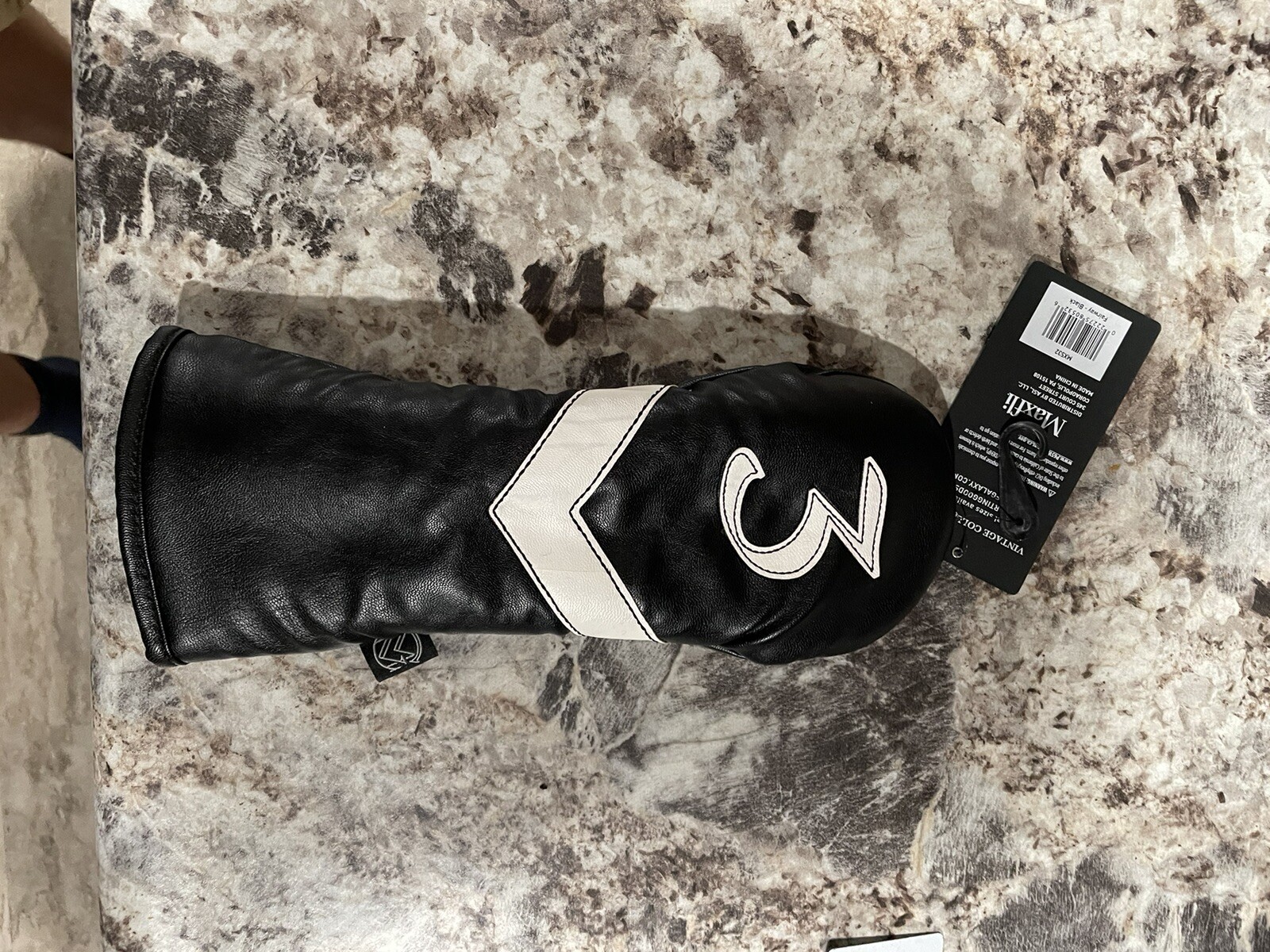 Maxfli 3 Wood Head cover Black And White