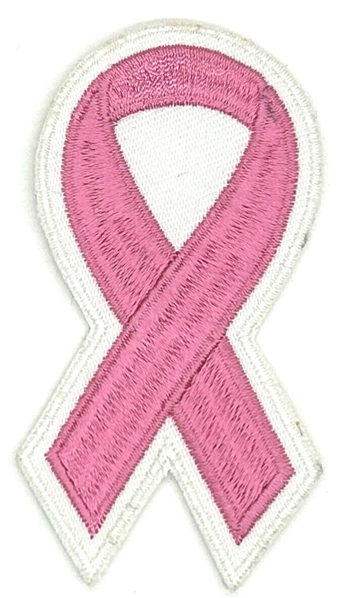 PINK RIBBON BREAST CANCER AWARENESS MOTORCYCLE VEST IRON ON PATCH G-10