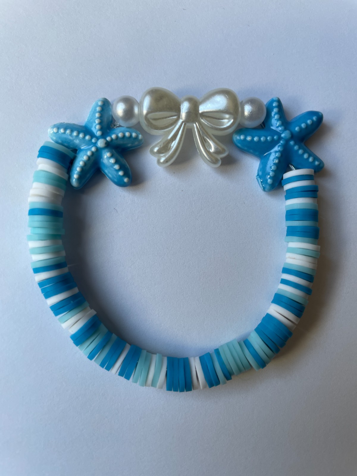 Hand Made Clay Bead Bracelet