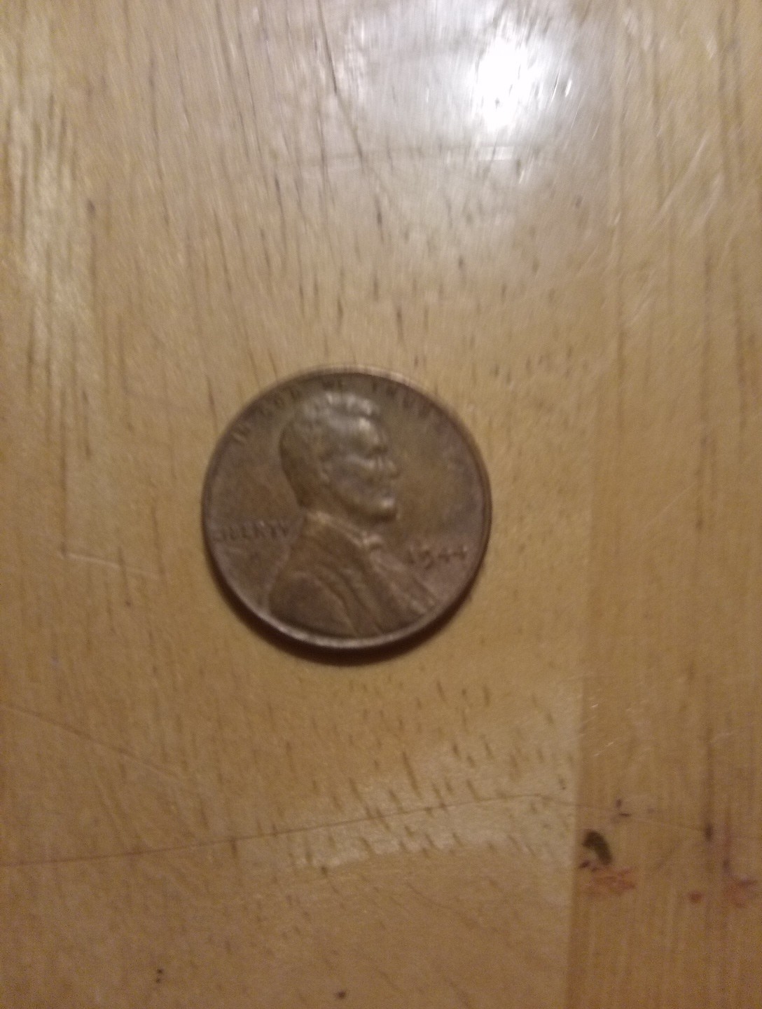 1944 Wheat Penny Coin