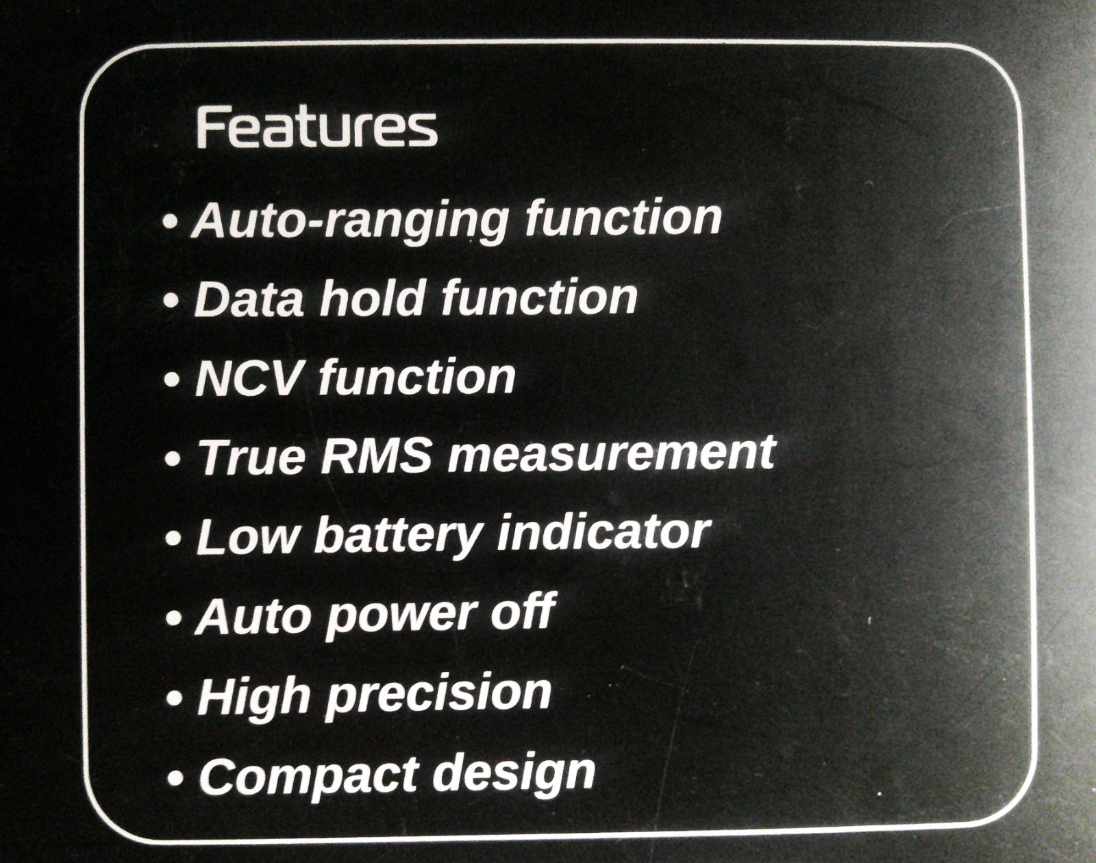 Plusivo DM501D Multimeter 6000 Count Auto Ranging as shown