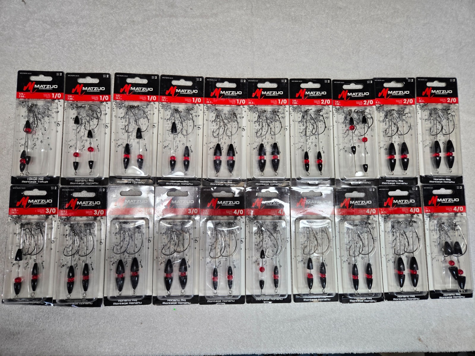40 PC. Matzuo Honshu Rig Assortment, NEW